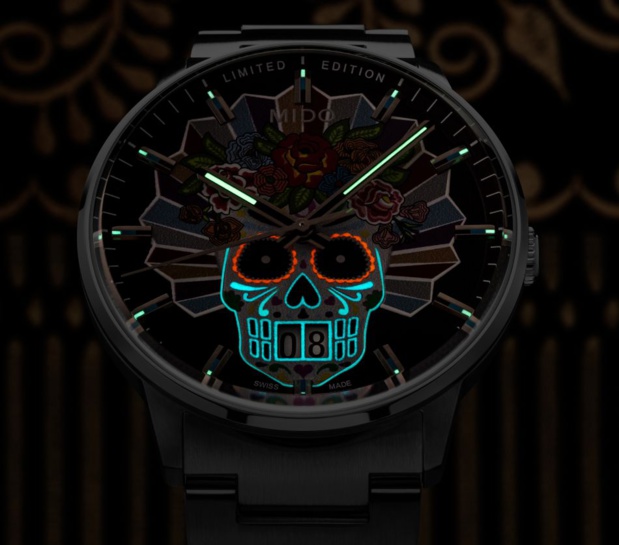 Mido Commander Big Date Homenaje Limited Edition Dia de los Muertos