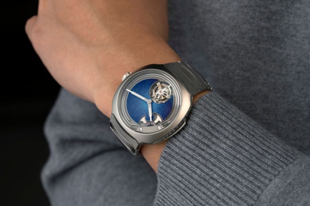 Moser Streamliner Concept Minute Repeater Tourbillon Blue Enamel : sportive-chic et haute horlogerie