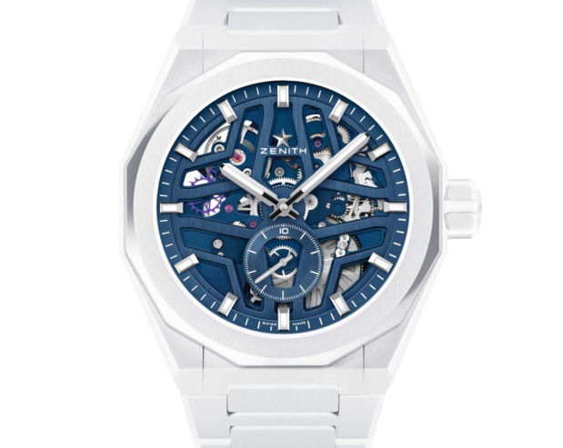 Zenith Defy Skyline Skeleton céramique blanche : montre estivale