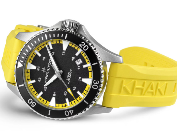 Hamilton Khaki Navy Scuba Auto : jaune, rouge ou orange ?