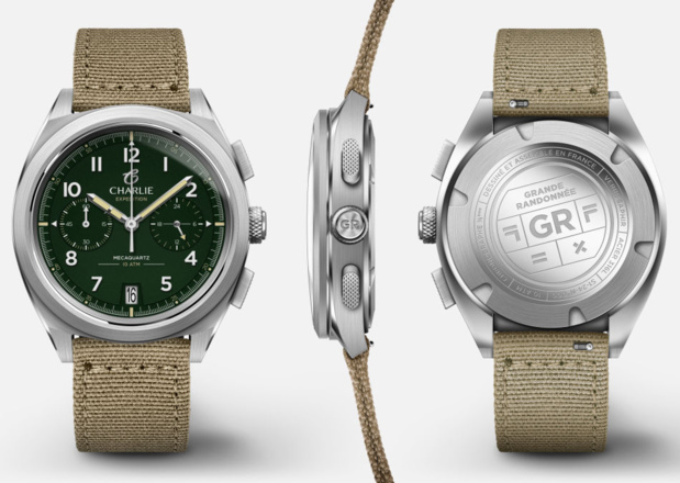 Charlie : lancement d'un joli chrono GR méca-quartz pour un look "field watch" assumé