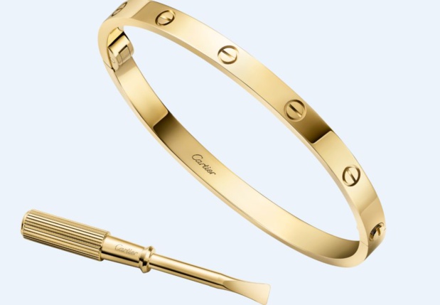 Cartier : variations autour du bracelet Love qui peut désormais se retirer tout seul...