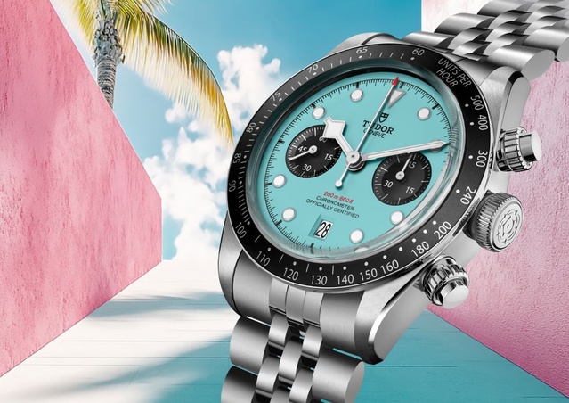 Tudor Black Bay Chronographe Flamingo Blue : un cadran bleu plein de "peps" et très tendance