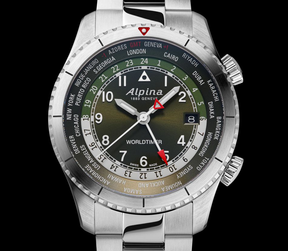 Alpina Startimer Pilot Quartz Wordtimer : l'heure aux quatre coins de la planète