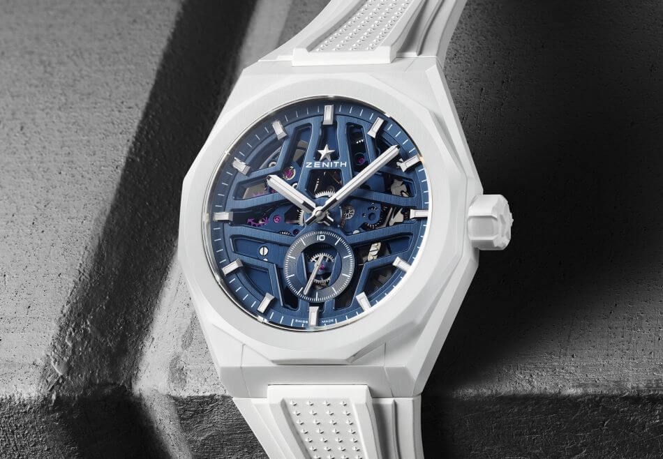 Zenith Defy Skyline Skeleton céramique blanche : montre estivale