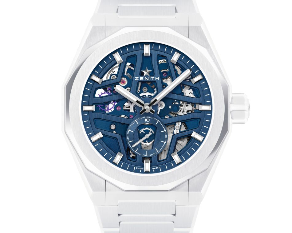 Zenith Defy Skyline Skeleton céramique blanche : montre estivale