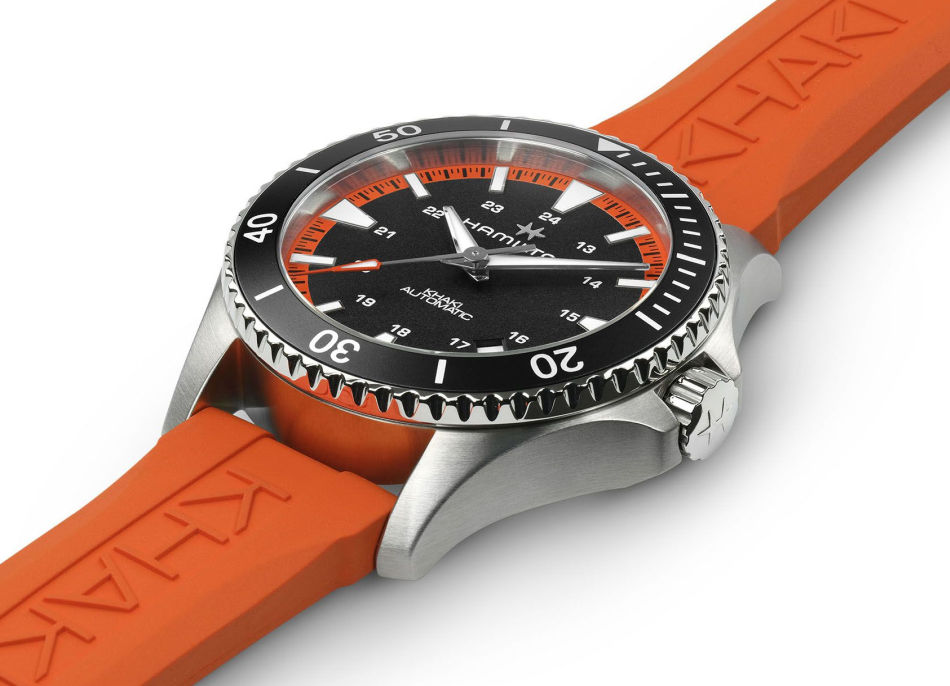 Hamilton Khaki Navy Scuba Auto : jaune, rouge ou orange ?