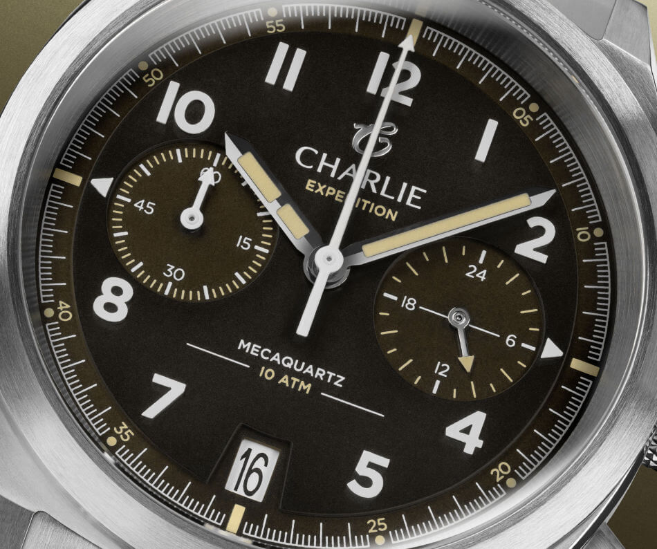 Charlie : lancement d'un joli chrono GR méca-quartz pour un look "field watch" assumé