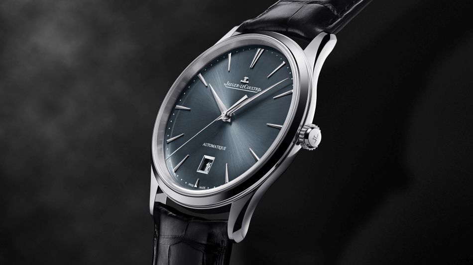 Jaeger-LeCoultre Master Ultra Thin Date : acier, 39 mm avec cadran bleu-gris dégradé