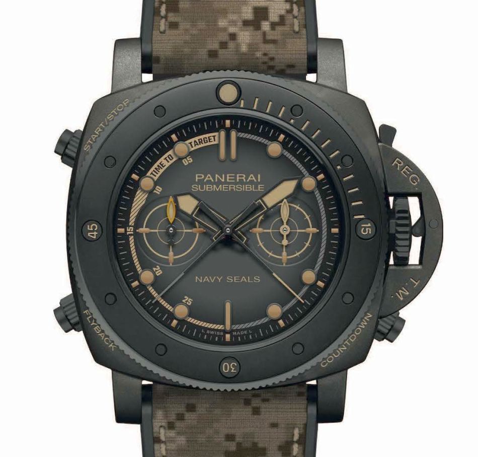 Panerai Submersible Chrono NavySeals Titanio : cible à l'heure