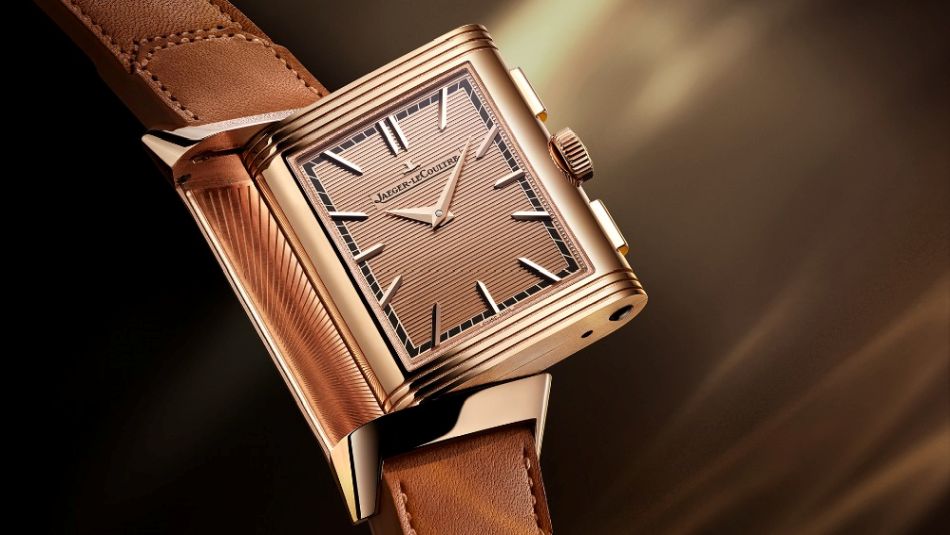 Jaeger-LeCoultre Reverso Tribute Chronograph : un look or rose assumé !