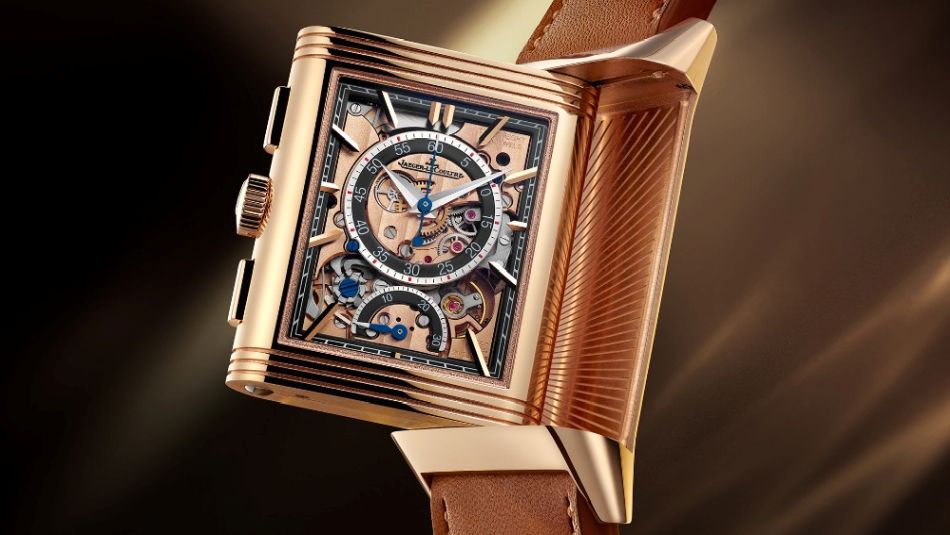 Jaeger-LeCoultre Reverso Tribute Chronograph : un look or rose assumé !