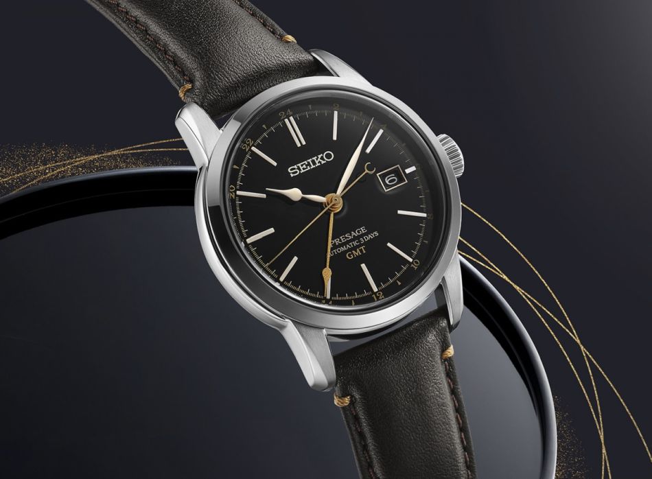 Seiko Presage Craftsmanship : un cadran en laque urushi de toute beauté associé à la fonction GMT