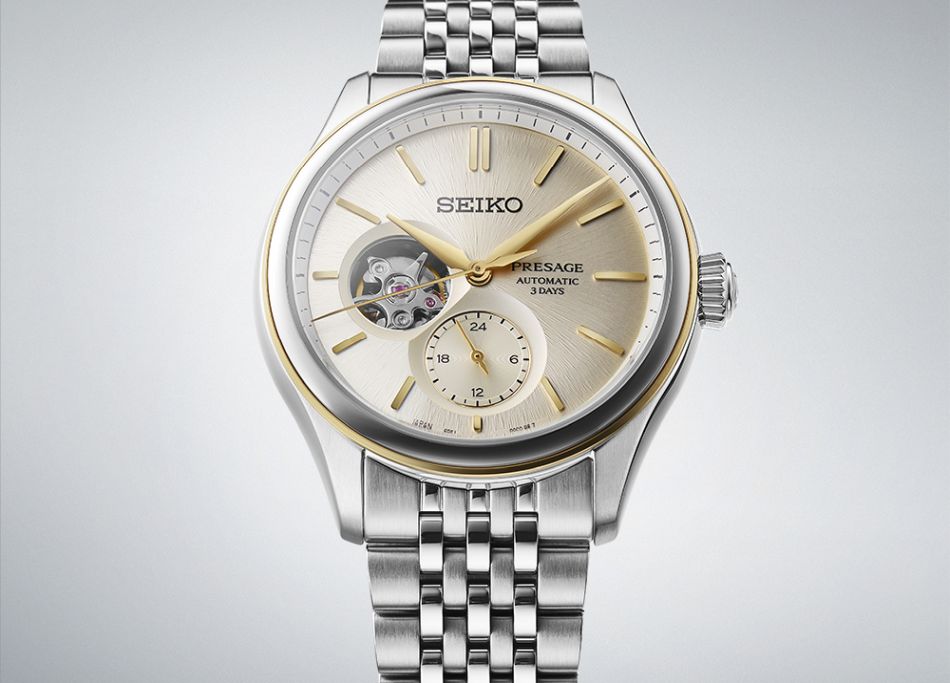 Seiko Presage Classic Series : deux cadrans "shiro-iro" qui s'inspirent de la couleur de la soie naturelle