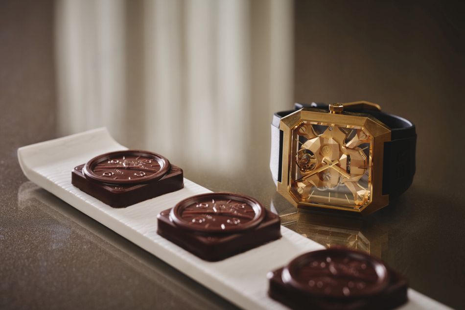 Mandarin Oriental Paris : deux desserts très horlogers avec Bell & Ross et le chef pâtissier Julien Dugourd