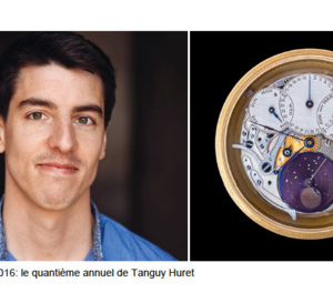 Tanguy Huret reçoit le Prix d'Excellence F.A. Lange 2016