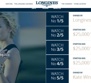 Longines : trois Flagship Heritage en vente au profit de l'association de Kate Winslet