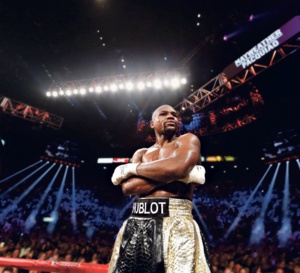 Hublot sur le short de Floyd Mayweather pour son combat contre Conor McGregor