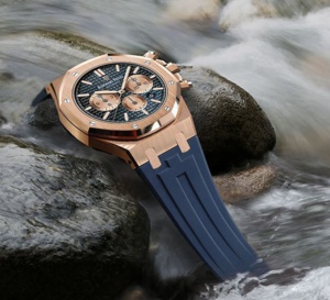 Rubber B présente un tout nouveau strap pour les Royal Oak 41 mm en or