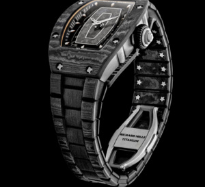 Richard Mille : un bracelet en carbon TPT de moins de 30gr pour la RM 07-01 Ladies