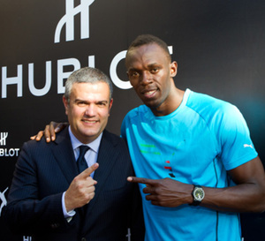 Hublot et Usain Bolt récoltent des fonds pour les enfants à l’occasion de l’ouverture de la boutique de Beverly Hills