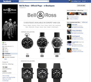 Bell &amp; Ross : ouverture d’une boutique en ligne sur Facebook !