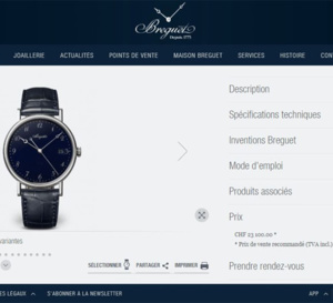 Breguet met ses prix en ligne...