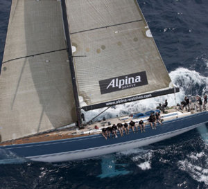 Un Swan 80 aux couleurs d’Alpina pour promouvoir sa collection Sailing