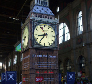 Mondaine Big Ben en gare de Zurich