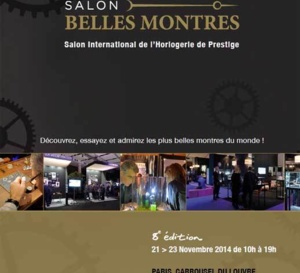 Belles Montres 2014 : du 21 au 23 novembre au Carrousel du Louvre à Paris