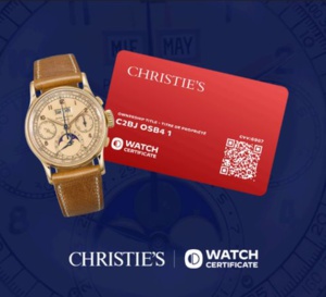 Christie's renouvelle sa confiance à Watch Certificate pour une Patek Philippe de collection