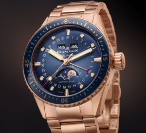 Blancpain : la Bathyscaphe arrive en deux nouvelles versions entièrement en or rouge