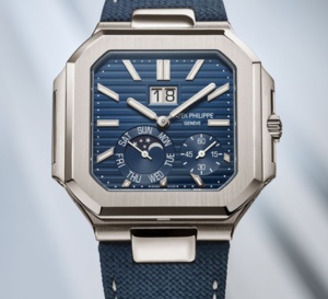 Patek Philippe Cubitus en platine avec grande date, jour et phases de Lune