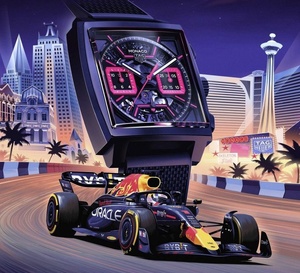 TAG Heuer Monaco Las Vegas : la force du rose