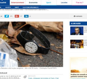 Paris, 13 novembre 2015, le temps s'est arrêté